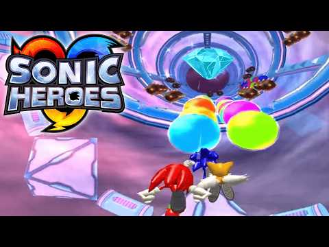 Sonic Heroes - Cyan (5th) Chaos Emerald Special Stage Challenge! [4K 60 FPS]