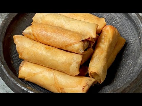 How to make crispy spring rolls/egg rolls better than takeout! #eggroll #springroll