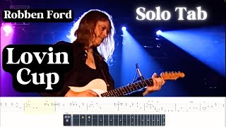 Robben Ford - Lovin Cup // Solo TAB + Fretboard