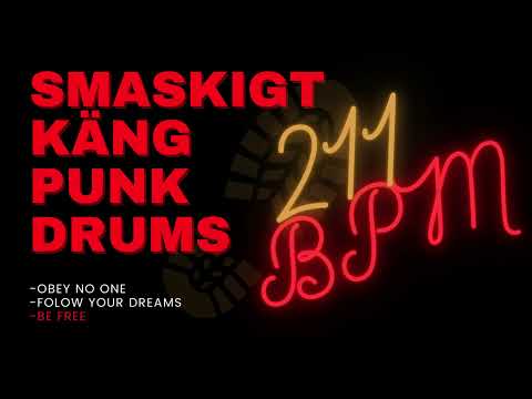 KÄNG PUNK DRUM TRACK #2| 211 BPM