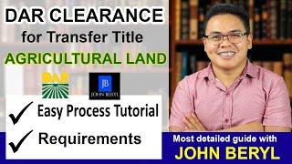 DAR Clearance para sa pagpalipat ng Agricultural Land Transfer Title (TAGALOG)- John Beryl
