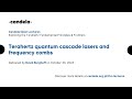 David Burghoff Terahertz Quantum Cascade Lasers And Frequency Comos