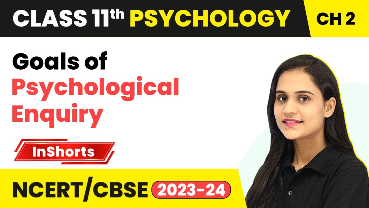 Goals of Psychological Enquiry | Class 11 Psychology Inshorts #2024