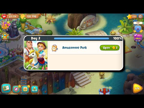 Playrix Gardenscapes New Acres - Amusement Park - Day 2 - Android Gameplay