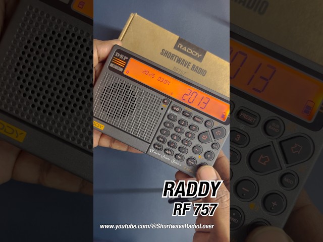 Vídeo relacionado con Raddy RF757 App Control Radio de Onda Corta, Radio Portátil con Recepción Am/FM/SW/VHF/UHF/CB/Air, Batería 2500mAh, 1000 Presets, Auriculares, Antena con Cable, Alarma SOS para Emergencias