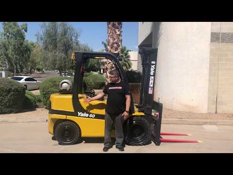 YALE GLP060VX 6,000lb LP (Propane) #947F - Forklift for Sale