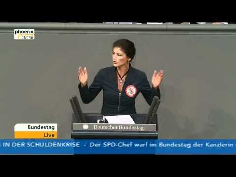 Sahra Wagenknecht (Linke) zum europäischen Fiskalpakt, ESM und zu den Ergebnissen des EU-Gipfels.