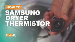 tS (t5) Error Code Fix: Replace the Temperature Sensor Thermistor on a Samsung Dryer