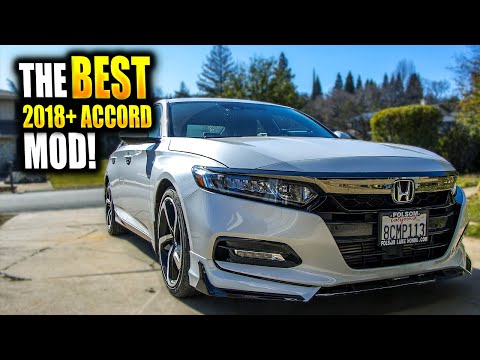 2018-2020 Honda Accord 10th Gen Front Bumper Lip Install! - American Modified