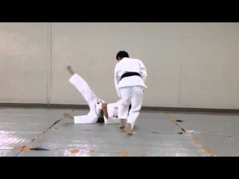 中段突き崩し腕極め