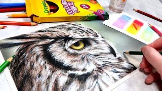 DRAWING WITH CRAYOLA PENCILS! Create EPIC Art with CHEAP Supplies