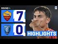 Roma-Empoli 7-0 | Giallorossi cruise to massive win: Goals & Highlights | Serie A 2023/24