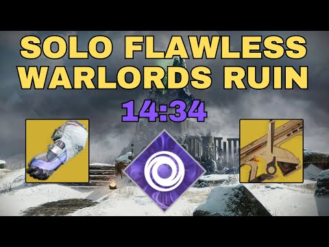 Solo Flawless Warlord's Ruin in 14 Minutes on Warlock
