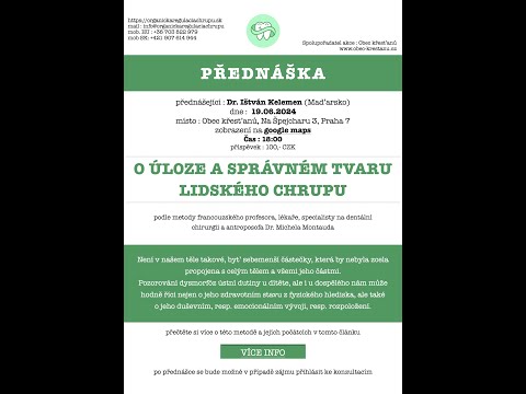 Prednáška o dentosofii — Praha