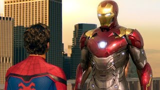 Iron Man Takes Spider-Mans Suit Scene - Spider-Man
