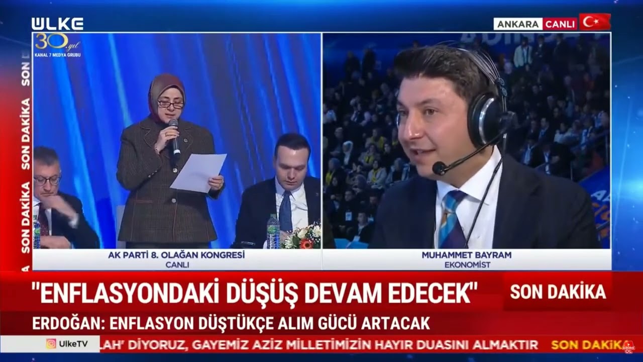 Erdoğan'dan Enflasyon Açıklaması! AK Parti'de Kongre Heyecanı...