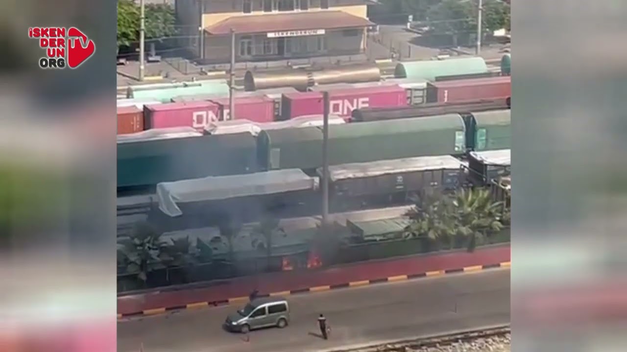 TCDD Tren Garı yakınındaki Yangın Korkuttu!