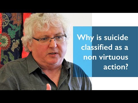 Why is suicide classified as a non-virtuous action in Buddhism