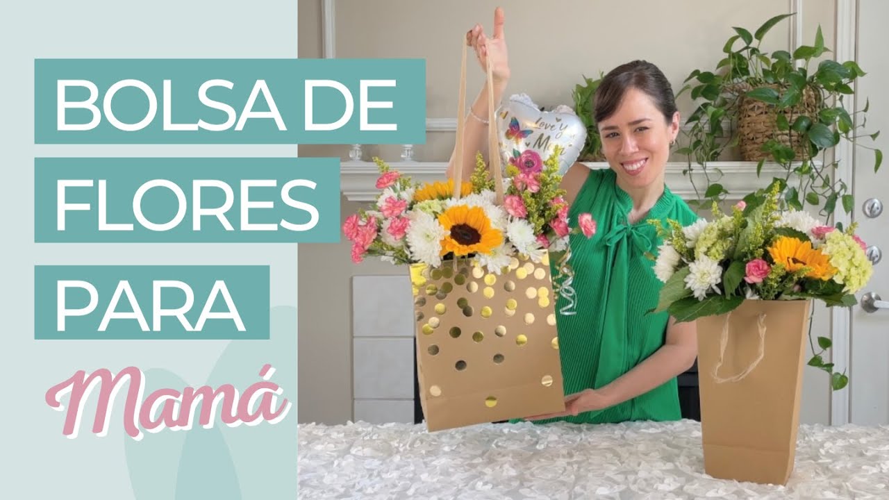 SURPRISE MOM! MAKE A FLOWER BAG STEP BY STEP 💐👩‍👧