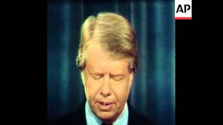 SYND 1 7 77 PRESIDENT CARTER SPEAKS AT A PRESS CONFERENCE ON B1 BOMBER IN WASHINGTON