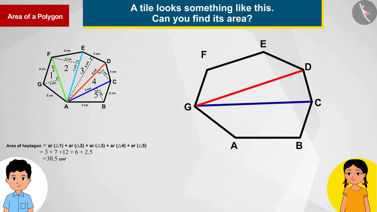 Area of a polygon | Part 1/2 | English | Class 8