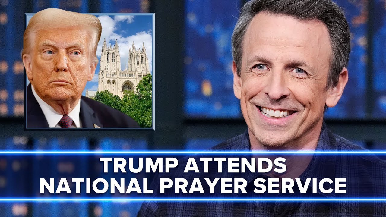 Trump Attends National Prayer Service at Washington National Cathedral