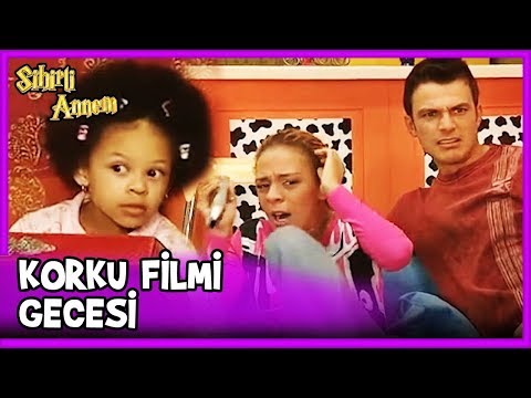 Toprak, Eda ve Yavuz'u Korku Fimi İzlerken Korkuttu! - Sihirli Annem 73. Bölüm