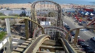 Cyclone front seat on-ride HD POV Luna Park, Coney Island