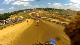 preview picture of video 'GoPro HD: Kyle Peters Moto 1 Lap 2012 Lucas Oil Pro Motocross Championship High Point'