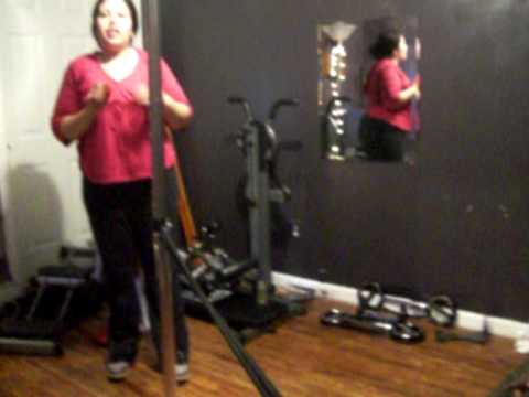 Ladys? this is how you learn to use the strip pole