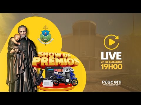 1° Show de prêmios virtual | Paróquia São Vicente de Paulo | Nova Andradina - MS