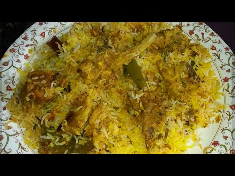 Easy Hydrabadi Special mutton dum biryani recipe in Kannada / Mutton Dum Biryani Recipe In Kannada Video