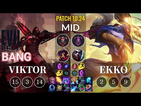 EG Bang Viktor vs Ekko Mid - KR Patch 10.24