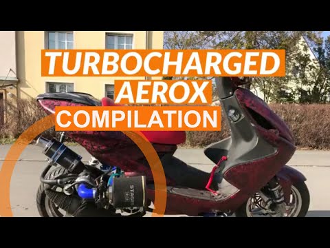 Turbo Yamaha Aerox Supercharged 2 Stroke Minarelli 40 HP/PS #6 Compilation