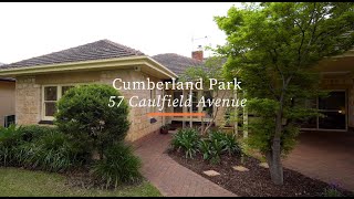 Video overview for 57 Caulfield Avenue, Cumberland Park SA 5041