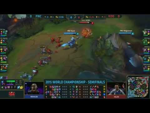 FNC vs KOO - First Blood | League of Legends World Championship 2015 Semifinals Day 2 Game 1