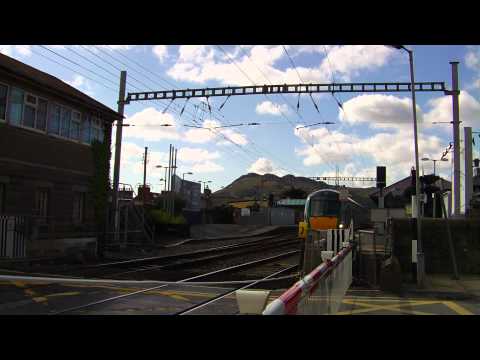 22000 class DMU leaving Bray Station, Wicklow