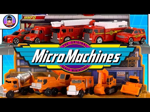 Micro Machines Series 2  |  NEW Fire and Rescue + Construction Site playsets!