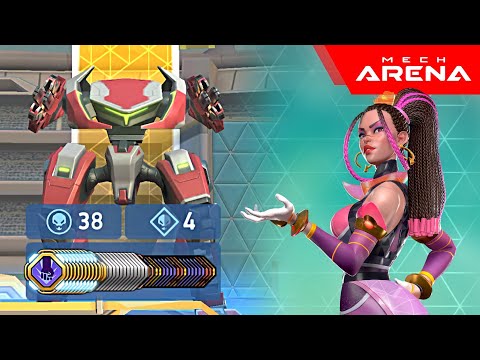 38 Kills - Stalker with Disc Launcher 12 - Mech Arena