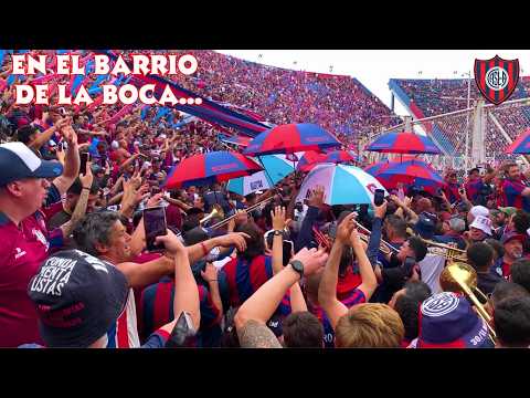 "Entrada y Fiesta de la Butteler vs Boca // En el barrio de la boca..." Barra: La Gloriosa Butteler &bull; Club: San Lorenzo &bull; País: Argentina