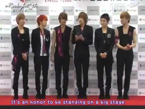 [Engsub] 110813 TEEN TOP at Red Carpet Press Conference Incheon Korean Music Wave Festival 2011