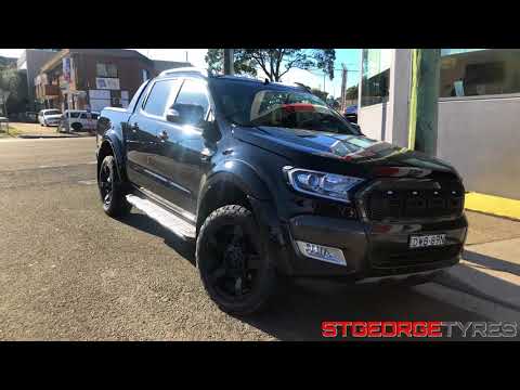 KMC XD XD811 Rockstar 2 RS2 Black Ford Ranger Unboxing with Nitto Terra Grappler tyres