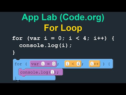 For Loop - App Lab (Code.org)