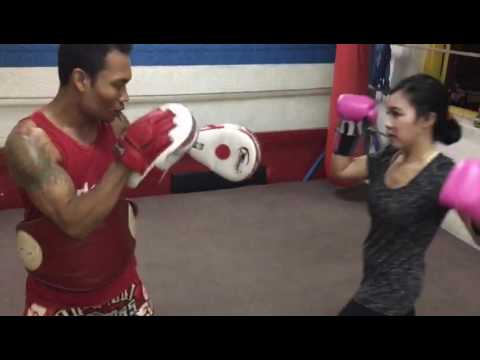 Salvia Vini Training Muaythai at MTTC JAKARTA