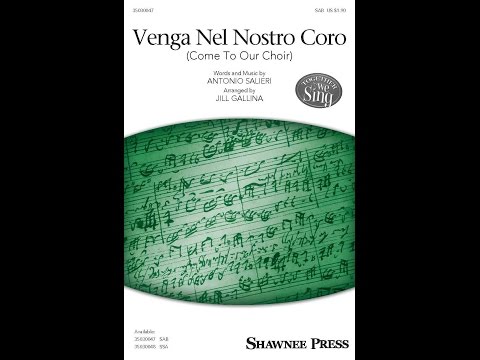 Venga Nel Nostro Coro (Come To Our Choir) (SAB Choir) - Arranged by Jill Gallina