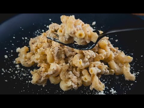Cheesy Chickpea Pasta with Ground Chicken | Cooking Video Recipe