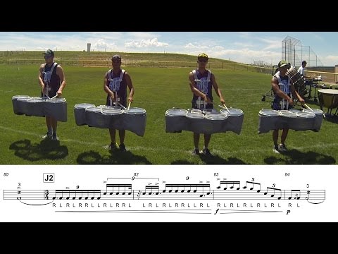 2016 Blue Knights Tenors - LEARN THE MUSIC to "Goldenthal"