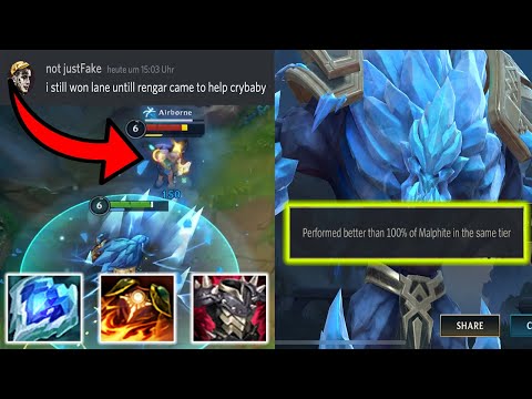 MADE RIVEN CRY 😭 WITH THIS OP MALPHITE BUILD PATCH 2.3C - MALPHITE CHALLENGER GAMEPLAY