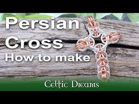 How To Make Chain Mail Cross Full Persian  6 in 1 step by step Tutorial HD