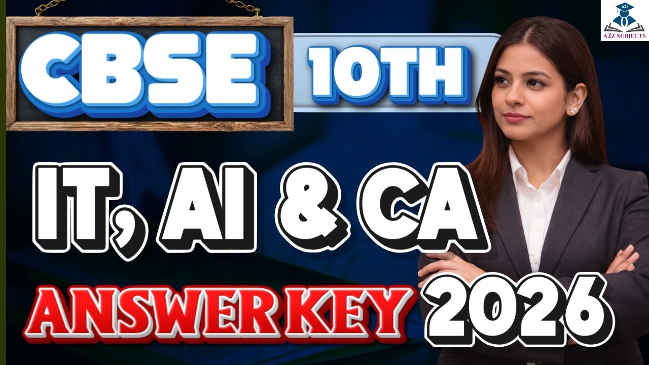 CBSE Class 10 AI , IT and Computer Application Answer Key 2026 🔥 All set | Full Paper Solution